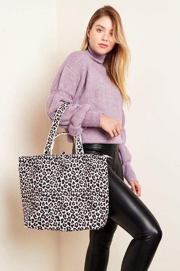 Einkaufstasche mit Leopardenmuster